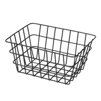 Wenko Košara za shranjevanje Viana črna mat 2,66 l kovina 18 x 25 x 12 cm