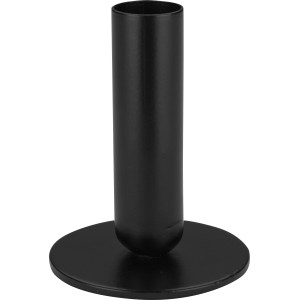 Svečnik kovinski okrogel Ø 7 cm x 9 cm črn