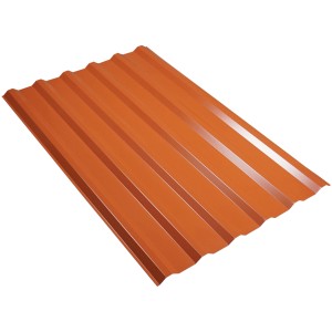 Jekleni trapezni profil Weckman 776 x 1200 x 0,5 mm opečnato rdeč