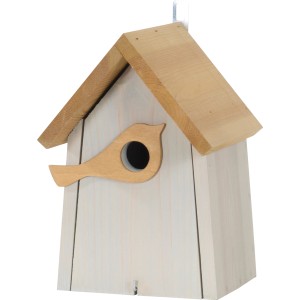 Valilnica s figuro ptice FSC® svetlo siva-rjava