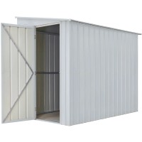 Globel kovinski zidni rastlinjak Lean-To 58 Srebrna metallic 144 cm x 234 cm