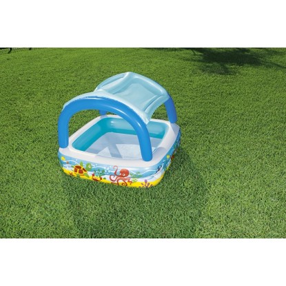 Bestway Otroški bazen Canopy Play s streho 140 cm x 140 cm