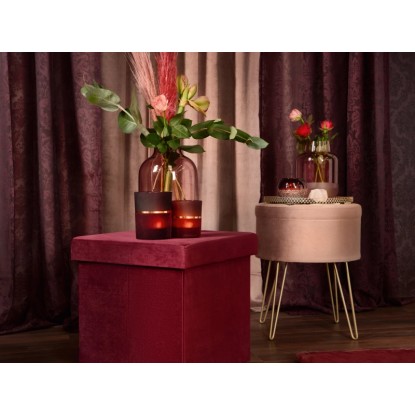 Tabure Blush Bordeaux MDF 45 cm x Ø 36 cm Roza