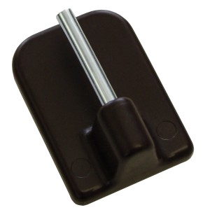 Gardinia Samolepilni kavelj za vitražne palice Višina 11 mm Rjav