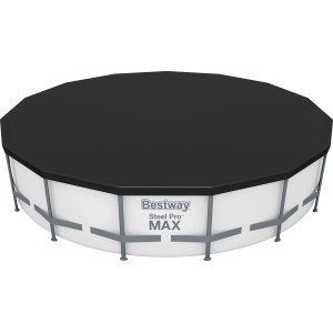 Bestway Prekrivna ponjava za bazene Ø 470 cm črna okrogla