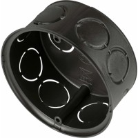 ISO-odcepna doza Ø 70 mm x 70 mm črna