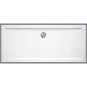 Sanotechnik Pravokotna tuš kad 120 cm x 80 cm bela