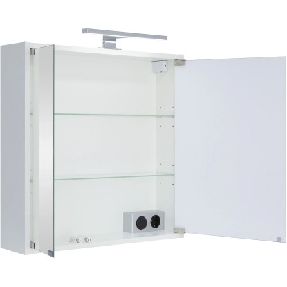 Omara z ogledalom Top I LED bela 60 cm FSC