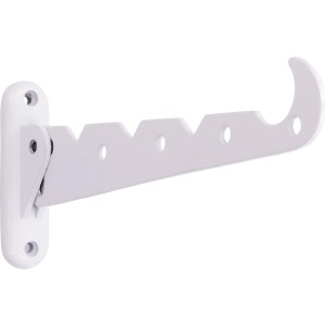 Zložljivi kavelj za zračenje oblačil 1142, kovina bela dolžina: 290 mm