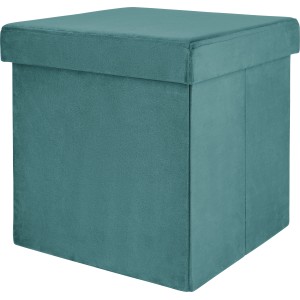 Zložljivi tabure 38 cm x 38 cm x 38 cm Turkizne barve