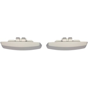 Komplet pokrovčkov za režo za odvajanje vode za okna iz umetne mase 2 kosa bela