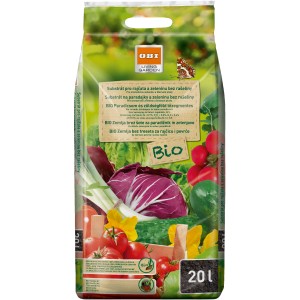 OBI Living Garden BIO Zemlja brez šote za paradižnik in zelenjavo 20 l