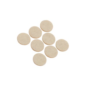 Klobučevinasti drsniki Samolepilni Ø 28 mm 8 kosov Bele barve