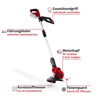 Einhell Akumulatorska ročna kosilnica za travo GE-CT 18 Li Solo Power X-Change