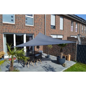 Floracord Sončno jadro trikotno antracit 360 cm z dežno prevleko