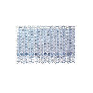 Bistro zavesa s prehodom za palico Bela 60 cm x 160 cm