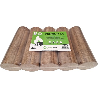 Greenheat Lesni briketi Premium v PVC foliji 10 kg