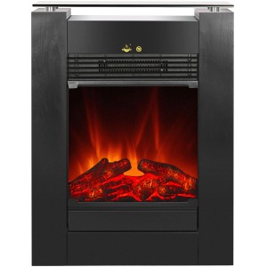 EL Fuego Električni kamin Tessin Črn z grelnikom zatemnilen 1,8 kW