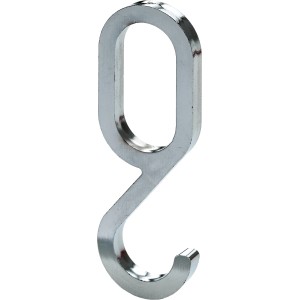 Hettich Kavelj za plašče za garderobno cev 15 mm x 30 mm Umetna masa kromirana