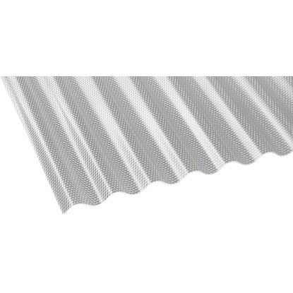 Akrilna profilna plošča Sinus 76/18 prozorna 200 cm x 104,5 cm