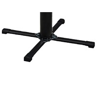 Univerzalni nastavljiv podstavek za vrtne prhe 10 cm x 80 cm x 80 cm črn