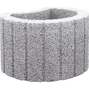 Velik betonski sadilni obroč siv Ø 40 cm x 25 cm