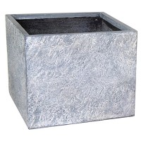 M Collections Korito za rože Arizona Cubi 30 cm x 34 cm siva
