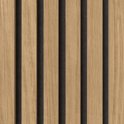 Akustična stenska obloga hrast naravno na akustičnem filcu 240 cm x 60 cm