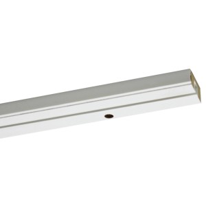 Gardinia Tračno vodilo za zavese 1-kanalna GE1 Bela 150 cm