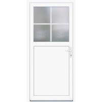 PVC stranska vhodna vrata K 502 bela 98 cm x 198 cm desno
