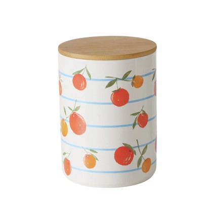 Boltze Posoda za shranjevanje Fruits 2 vrsti 16 cm x 12 cm x 16 cm oranžna