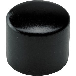 Hettich Čep za okrogle cevi Ø 25 mm iz umetne mase črn 4 kos
