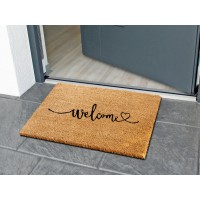 Kokosov predpražnik Welcome naraven 40 cm x 60 cm