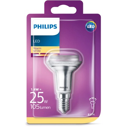 Philips reflektorska LED sijalka R50 E14/1,4 W 105 lm Topla bela svetloba