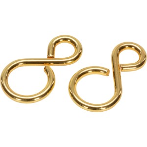 S-kavelj medenina 38 mm x 20 mm Ø 5 mm 2 kos