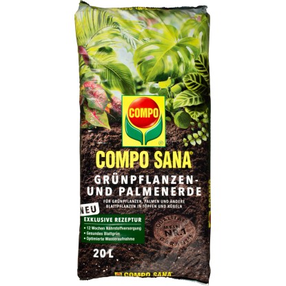 Compo Sana Substrat za zelene rastline in palme 20 l