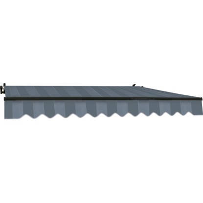Markiza s pregibnimi rokami Aventura 300 cm x 200 cm, modro-siva črtasta