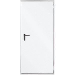 Pocinkan Vratni element z okvirjem bel 875 mm x 2000 mm x 55 mm DIN levo