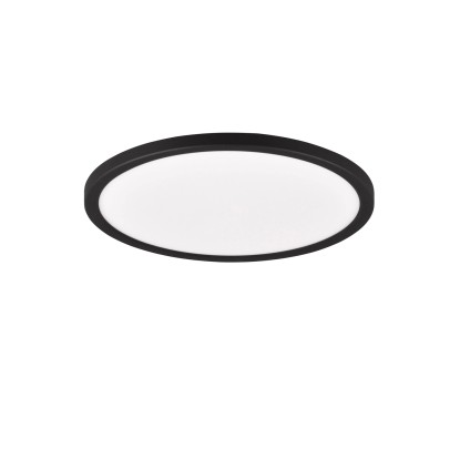 Reality Stropna LED-svetilka Aureo 1-plamenska črna mat Ø 29 cm