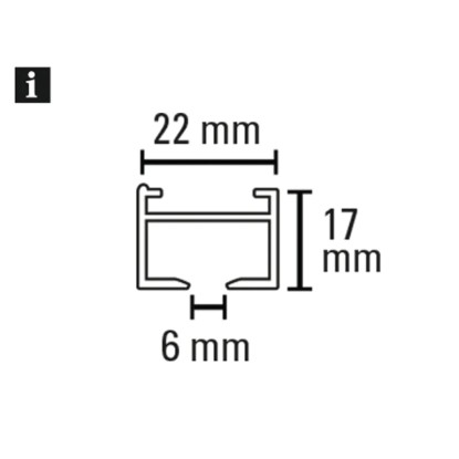 Gardinia Komplet aluminijastih vodil za zavese LUNA 1-kanalno Bela 160 cm