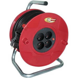 Brennenstuhl Kabelski boben 260 H05VV-F 3G1,5 rdeča 25 m