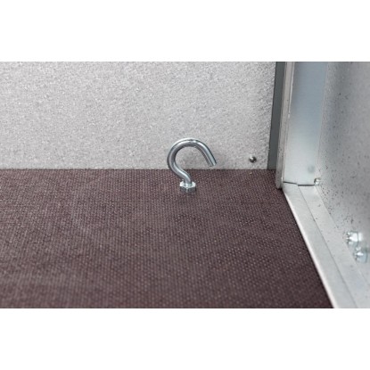 Prikolica Stema Basic 750 kg z visoko ponjavo 80 cm svetlo siva