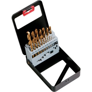 Kaseta s TIN-svedri za kovino 19-delna