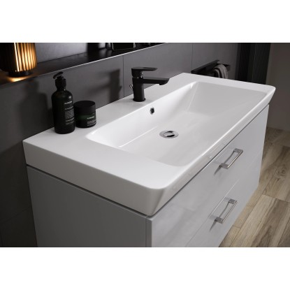 Cersanit Komplet omarice Lara in umivalnika Mille Slim 50 bela