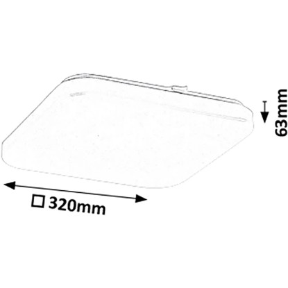 Rabalux LED Stropna svetilka Rob 32 W/2600 lm/230 V/4000 K