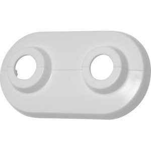 LUX-TOOLS Poklopna rozeta Ø 15 mm Bela dvojna