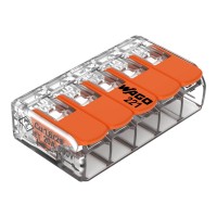 Wago Spojna sponka z ročico, 0,2-4 mm² 5-polna 5 kosov
