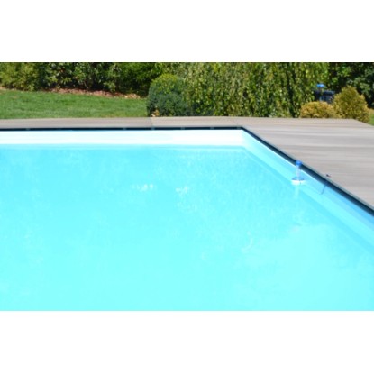 Notranji obloga pravokotnik 244 cm x 530 cm x 140 cm bela 0,8 mm