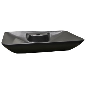 Aquaart Umivalnik Erin nadpultni 62 cm x 42 cm x 11,5 cm črna mat