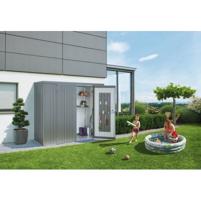 Biohort Vrtna lopa vel. 150 kremenčevo siva kovinska 183 cm x 155 cm x 83 cm